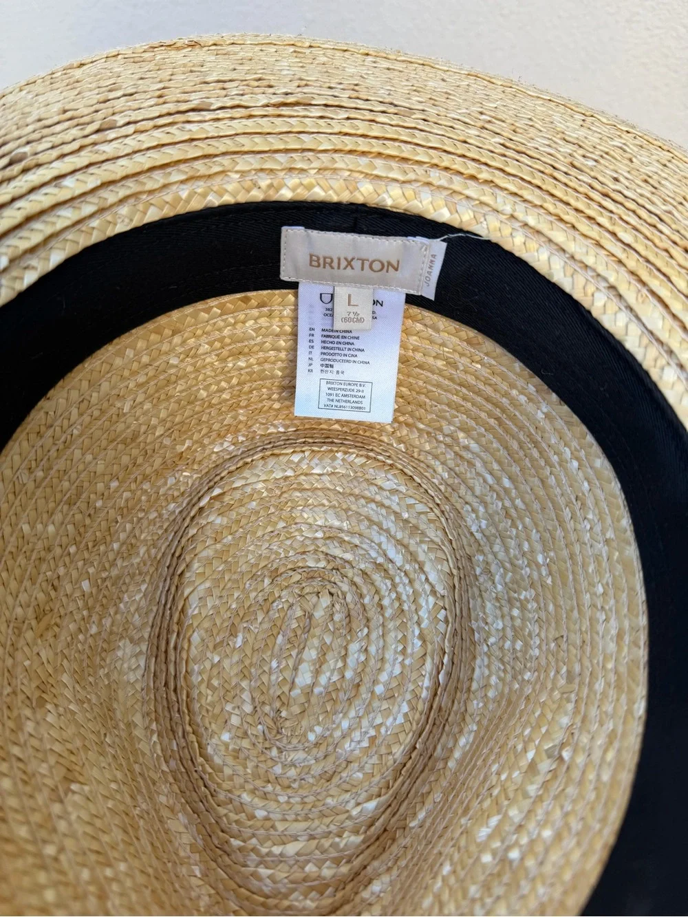 Brixton Wide-Brim Straw Fedora - Natural